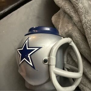 Vintage Dallas cowboy Silver and Blue Star Helmet Mug